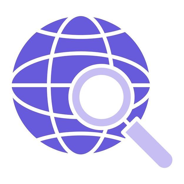 Global Search Vector Illustration