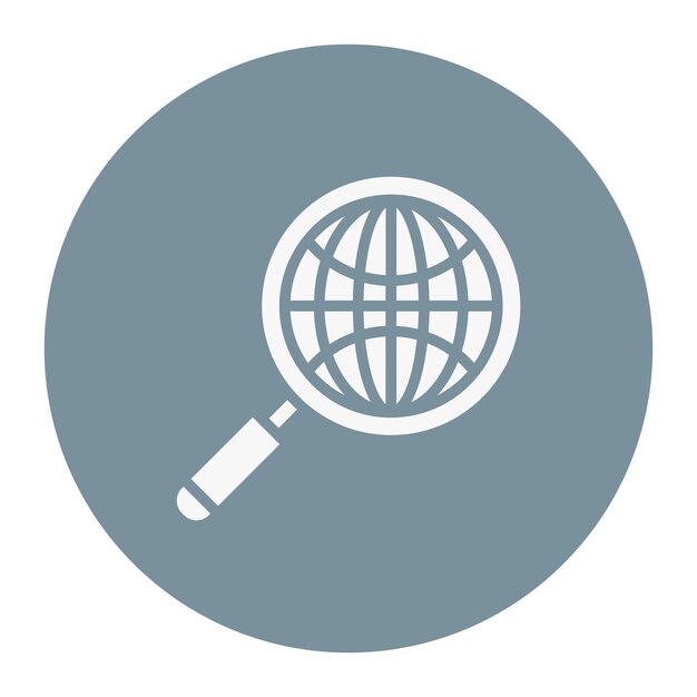 Global Search Vector Illustration