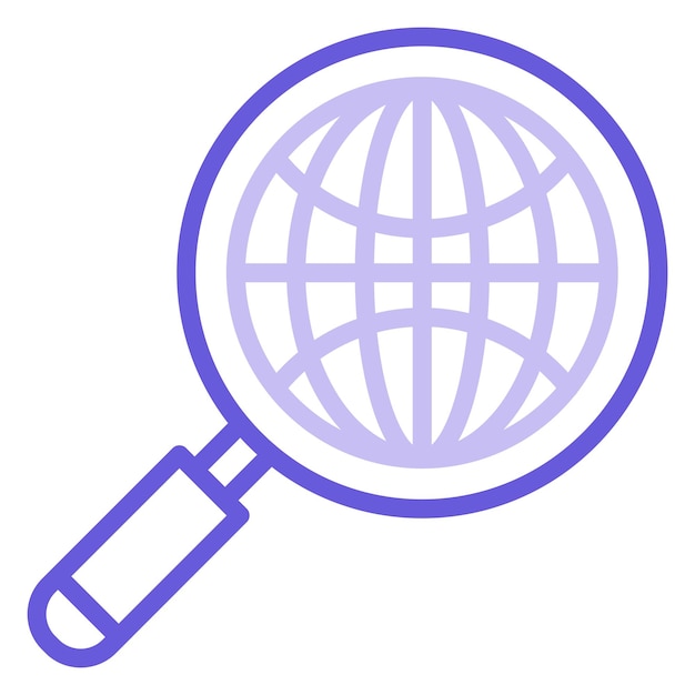 Global Search Vector Illustration