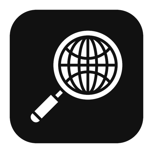 Global Search Vector Illustration