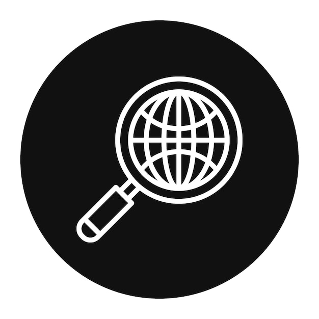 Global Search Vector Illustration