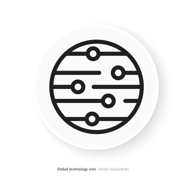 Global technology icon design vector illustration