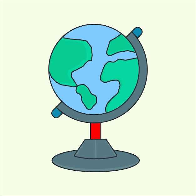 Globe icon icon related to design elements suitable for web site app user interfaceselement printable etc flat icon style simple vector design editable