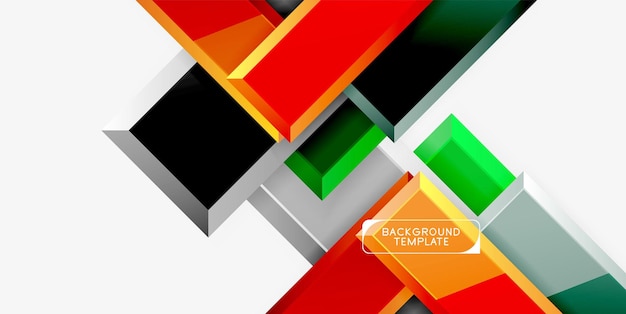 Glossy arrows geometric background