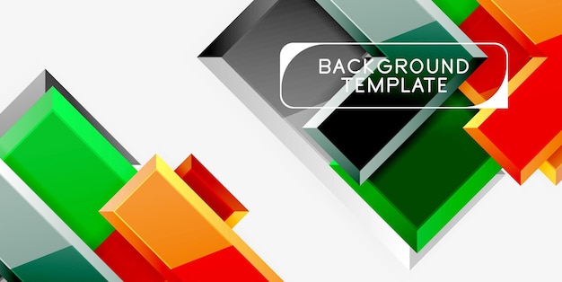 Glossy arrows geometric background