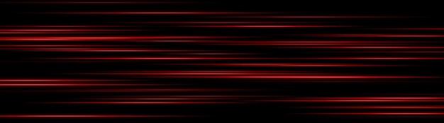 glowing red light trails creating layered motion blur on dark background perfect for futuristic ui digital speed elements or scifi data animations
