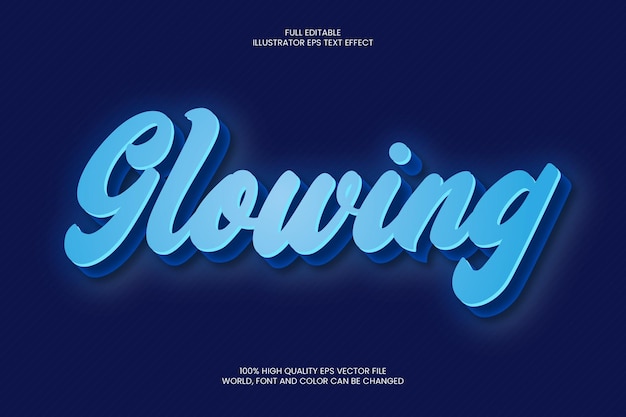 glowing text effect