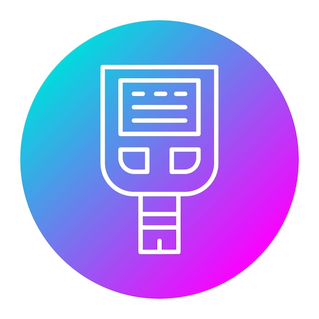 Glucose Checkup Vector Illustration Style