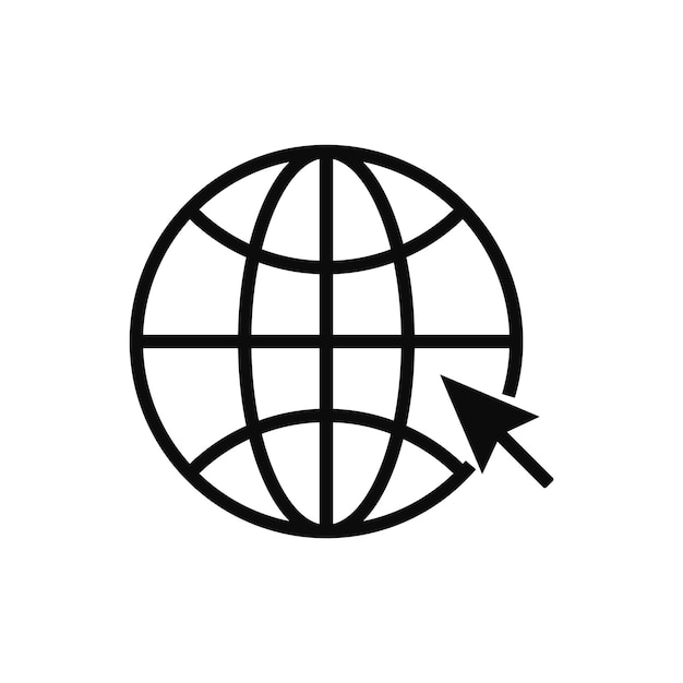 Go Web Site icon on white background