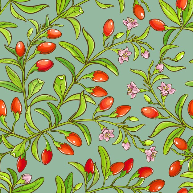 Goji seamless pattern