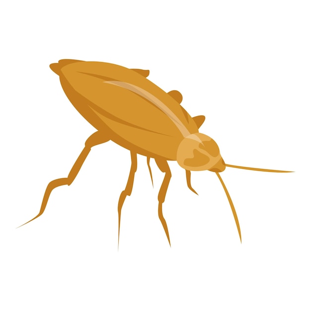 Gold cockroach icon Isometric of gold cockroach vector icon for web design isolated on white background