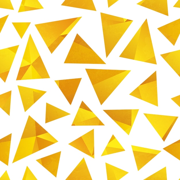 Gold triangle seamless pattern