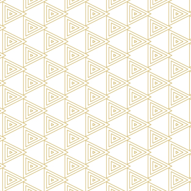 golden geometric vector seamless patterns