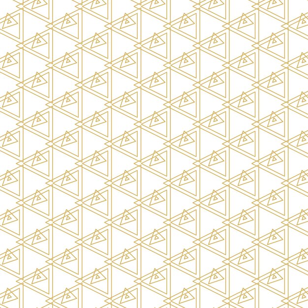 golden geometric vector seamless patterns