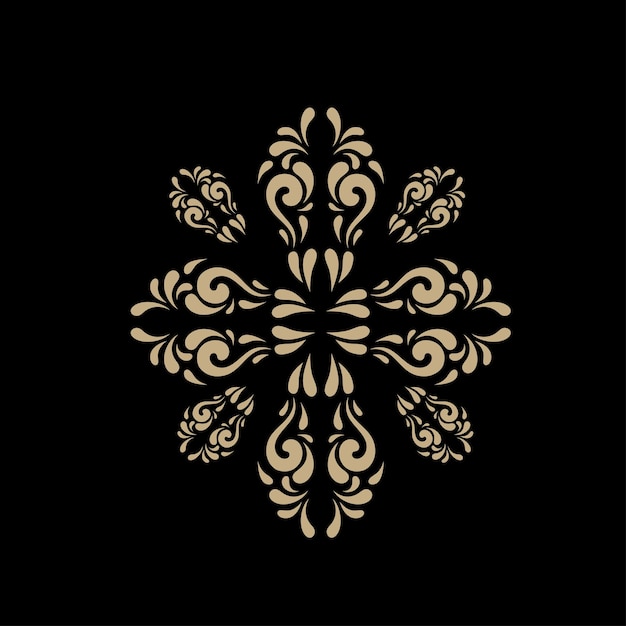 Golden vintage element collection