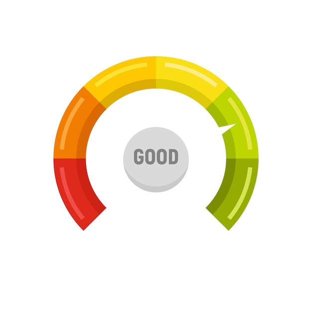 good level scale icon flat illustration of good level scale vector icon isolated on white background