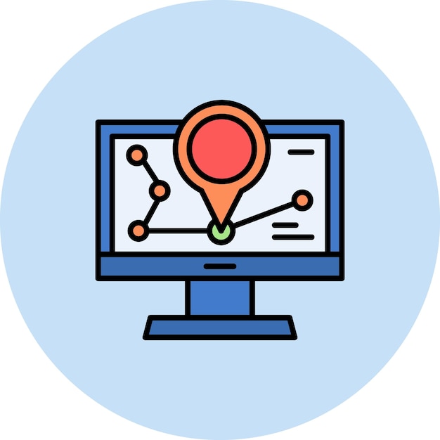 Gps Flat Illustration