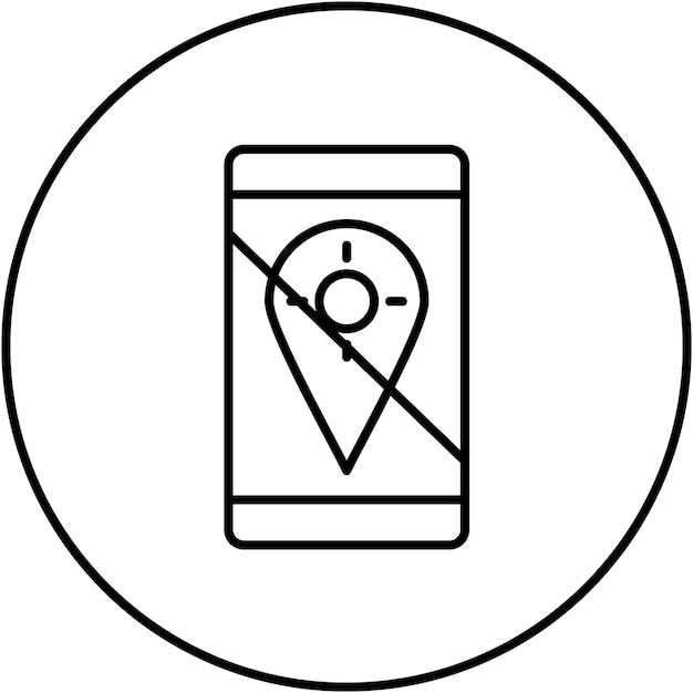 GPS Not Fixed icon vector image Can be used for Mobile UI UX