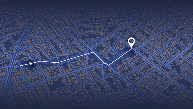 Gps tracking on city map track navigation pin on street maps navigate mapping locate position pin