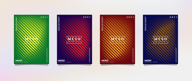 gradation background set, suitable for background, poster, wallpaper, cellphone screen, banner and others