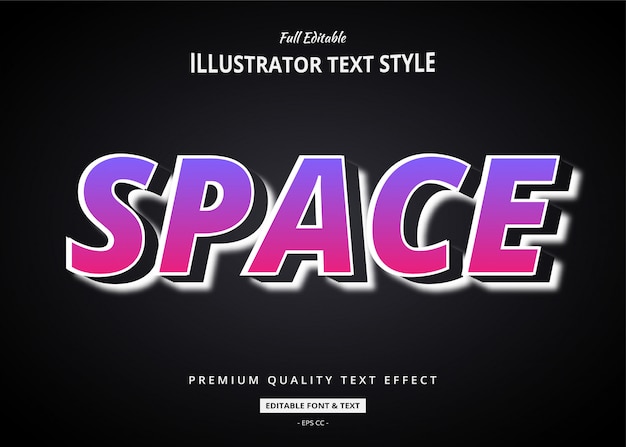 gradient 3d text style effect