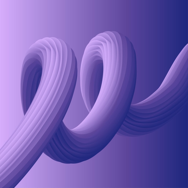 Vector gradient abstract background lines waves