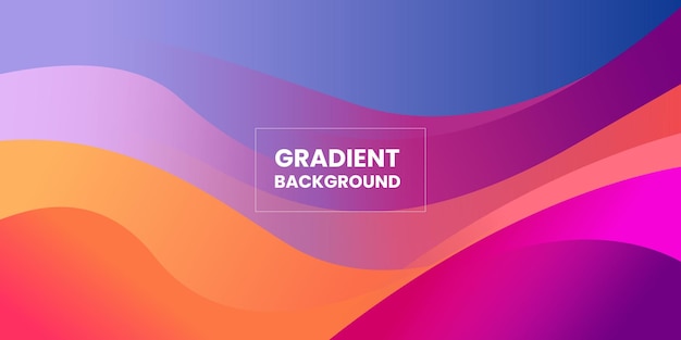 Gradient abstract colorful background design