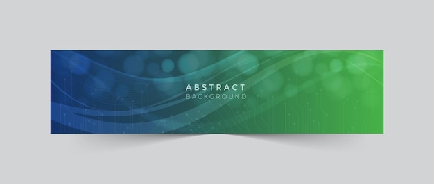 Gradient abstract shape Flat Linkedin banner abstract background with social media cover template