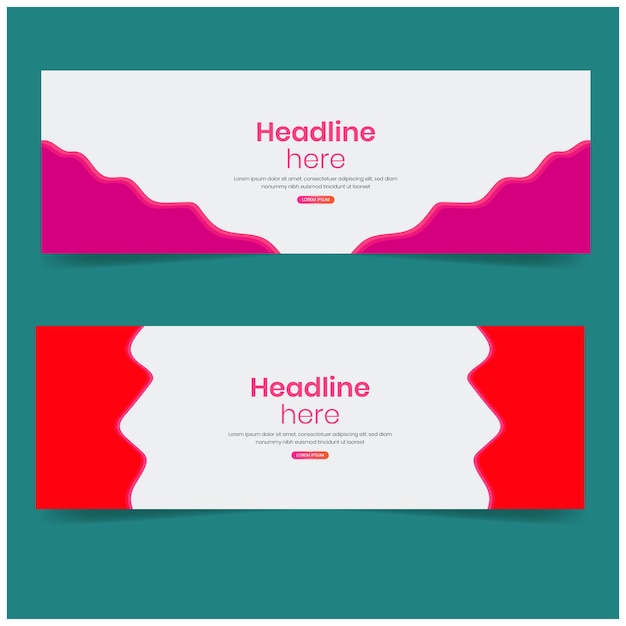 Gradient background for banner template design