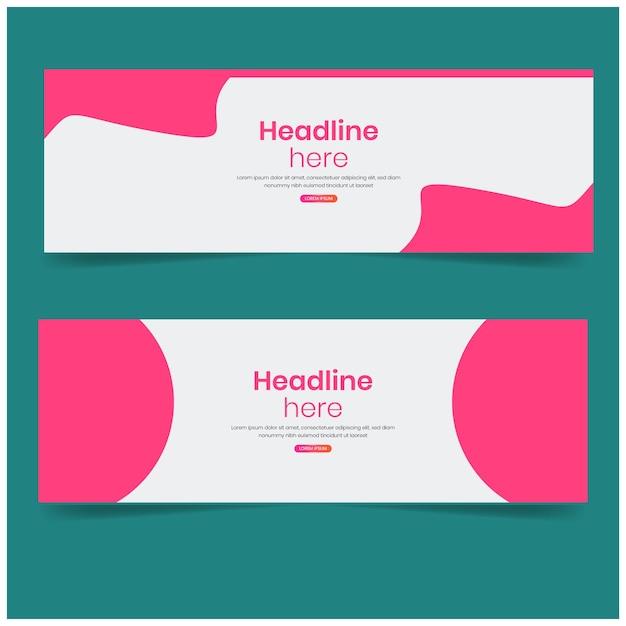 Gradient background for banner template design