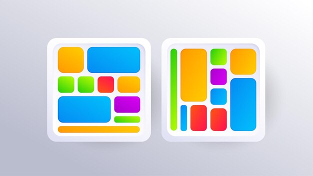 gradient button infographic element