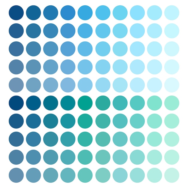 gradient dot pattern circular blue green scheme geometric abstract design vector illustration