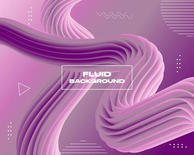 Gradient fluid shapes background design template