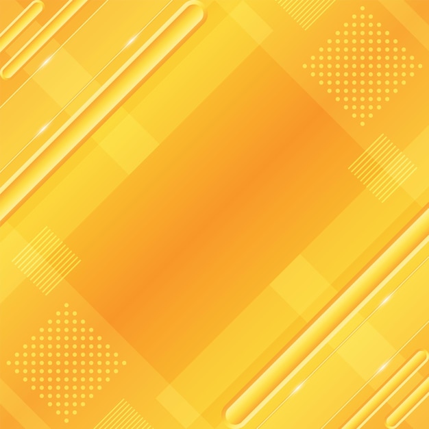 Gradient Geometric Yellow Background
