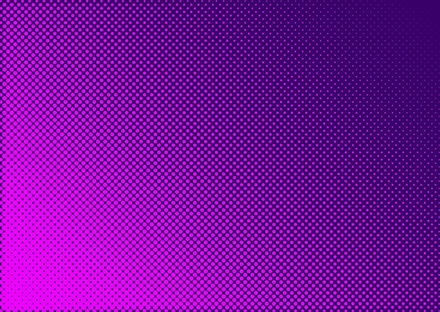 Gradient Halftone Pattern With Pink Dots On Velvet Background