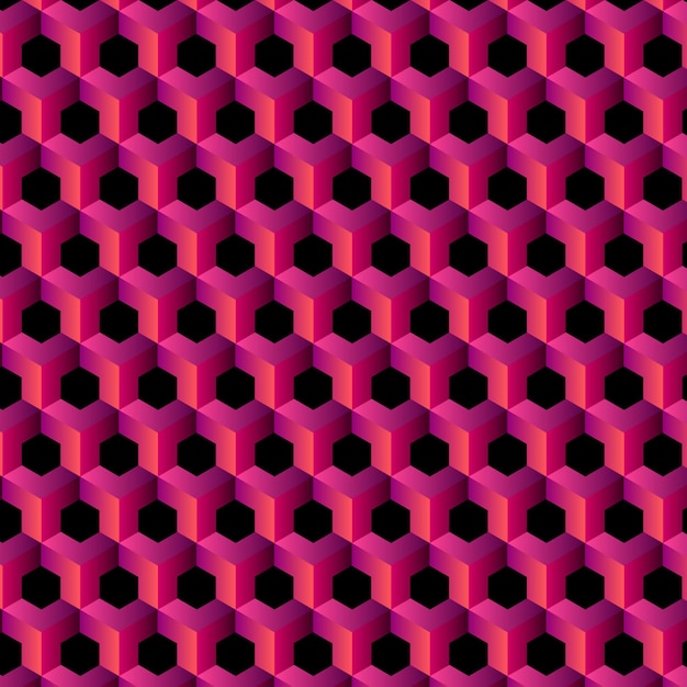 Gradient hexagonal geometric pattern Background