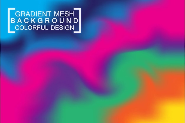 Gradient mesh colorful background wallpaper vector