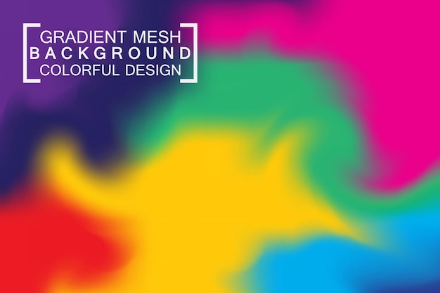 Gradient mesh colorful background wallpaper vector