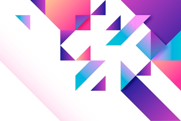 Gradient multicolored geometric background