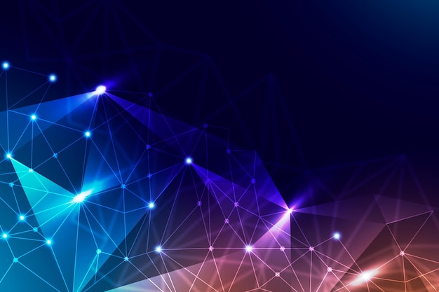 Gradient network connection background