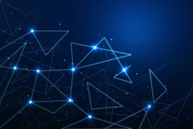 Gradient network connection background