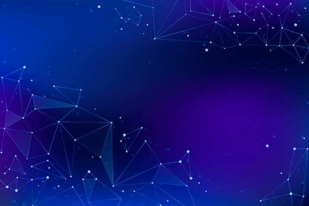 Gradient network connection background