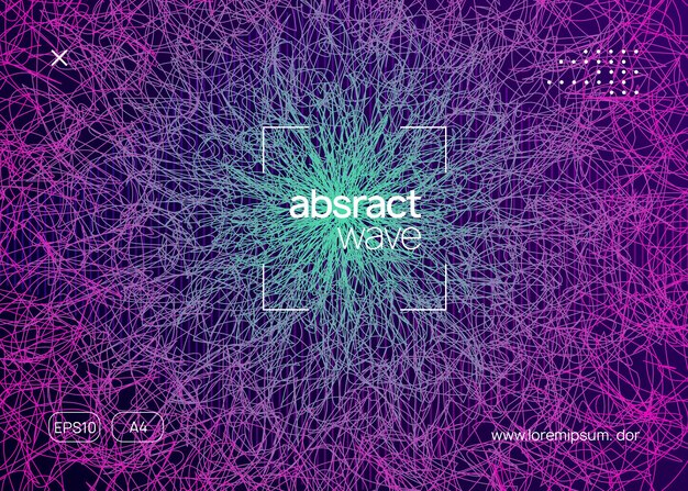 Gradient party flyer Electro dance music Electronic trance sou