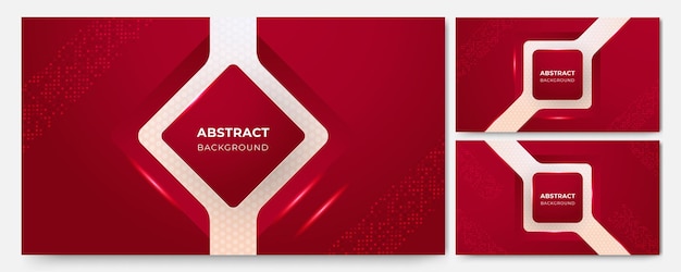 Gradient red geometric Abstract Design Background