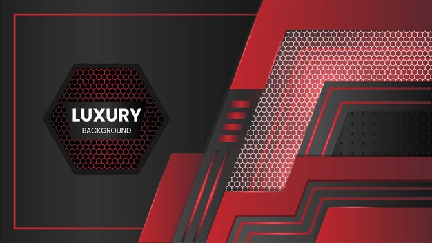 Gradient red technology abstract background Vector