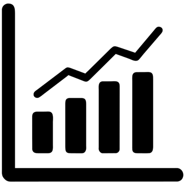 graph dollar pictogram