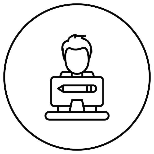 Graphic Designer icon vector image Can be used for Computer Programming