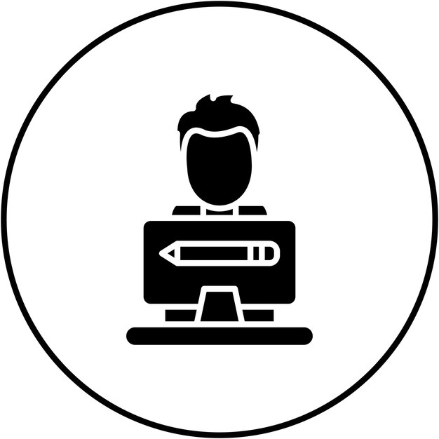Graphic Designer icon vector image Can be used for Computer Programming