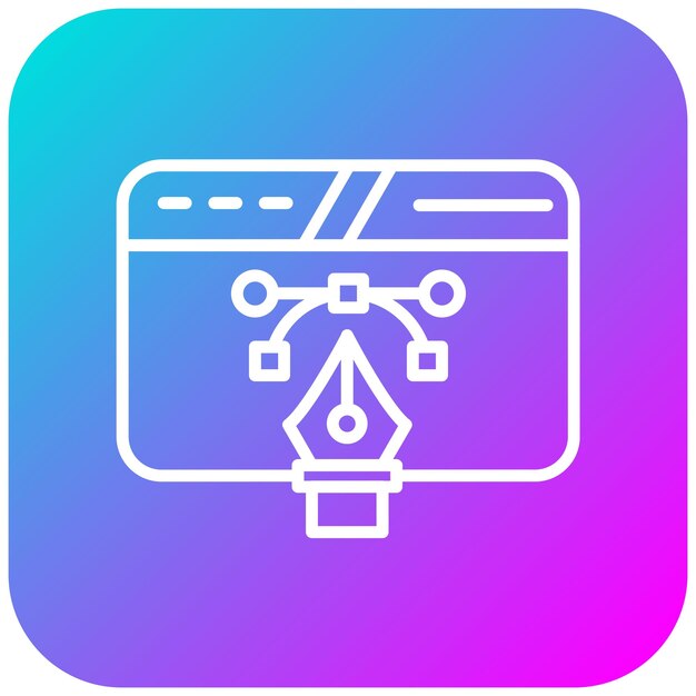 graphic designer vector icon can be used for journalism iconset