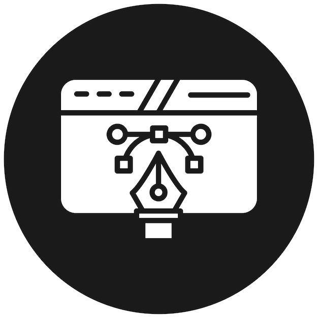 graphic designer vector icon can be used for journalism iconset